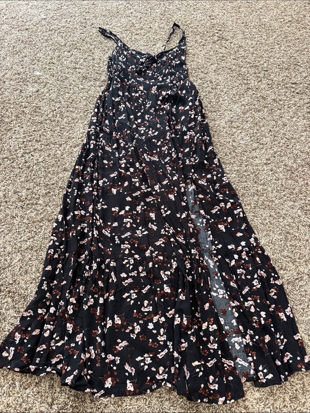 black floral dress